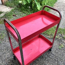 Mechanic Rolling Metal Utility Cart Shop Tool