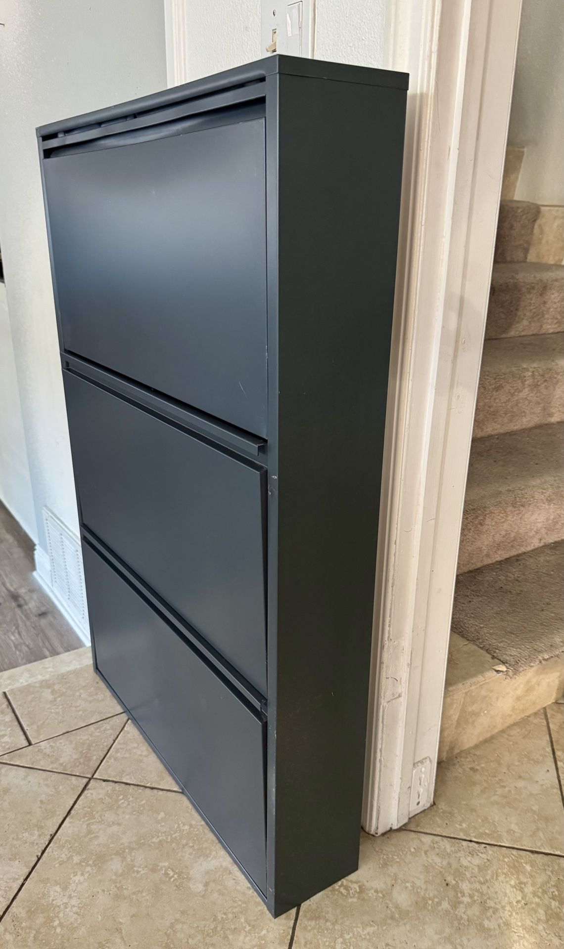 Alveon Flip Drawer Shoe Cabinet. 