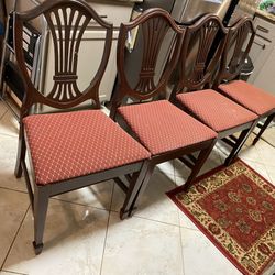 Antique Dinning 4 Chairs