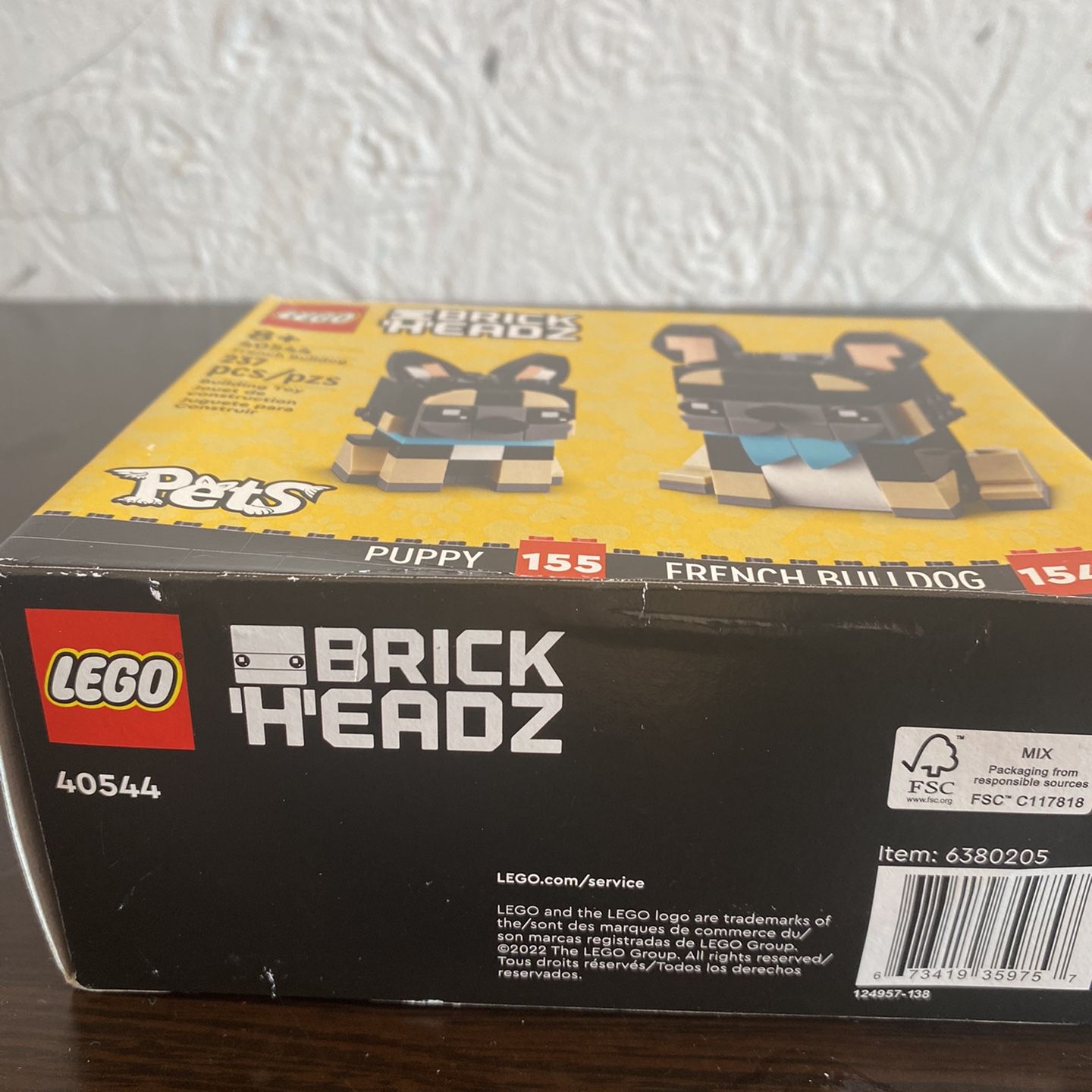  LEGO BrickHeadz Pets - French Bulldog : Toys & Games