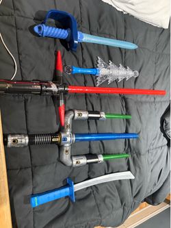 Toy swords etc $10