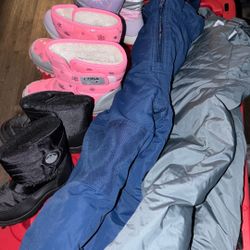 Kids Snow Bibs & Boots 