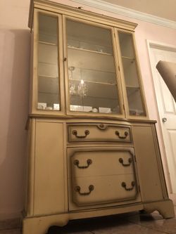 Vintage Hutch Shelf China- must GO!