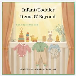 >> Check out our page of gently used clothing👖, toys 🧸 & beyond 🚀