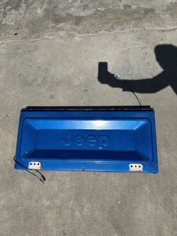 Jeep CJ rear tailgate Oem 1976 through 1986 blue