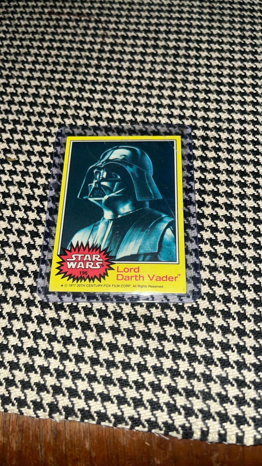 1977 20th Century Fox Lord Darth Vader #13 Card