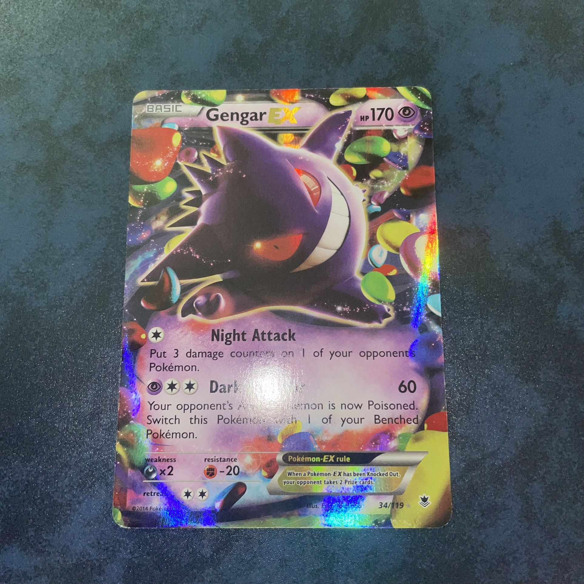 Pokemon Cards Gengar EX - XY - Phantom Forces