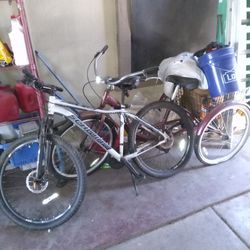 Mountain Bike And Three Wheel Bike