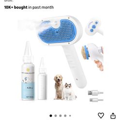 Pet Grooming Steam Brush