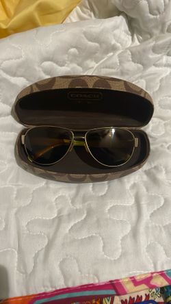 Coach Women Aviators Polarized Sunglasses 