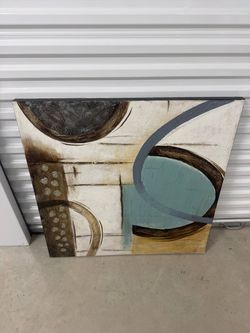 Large Abstract Canvas Wall Art 36”