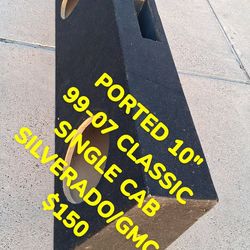 Ported 10" single cab