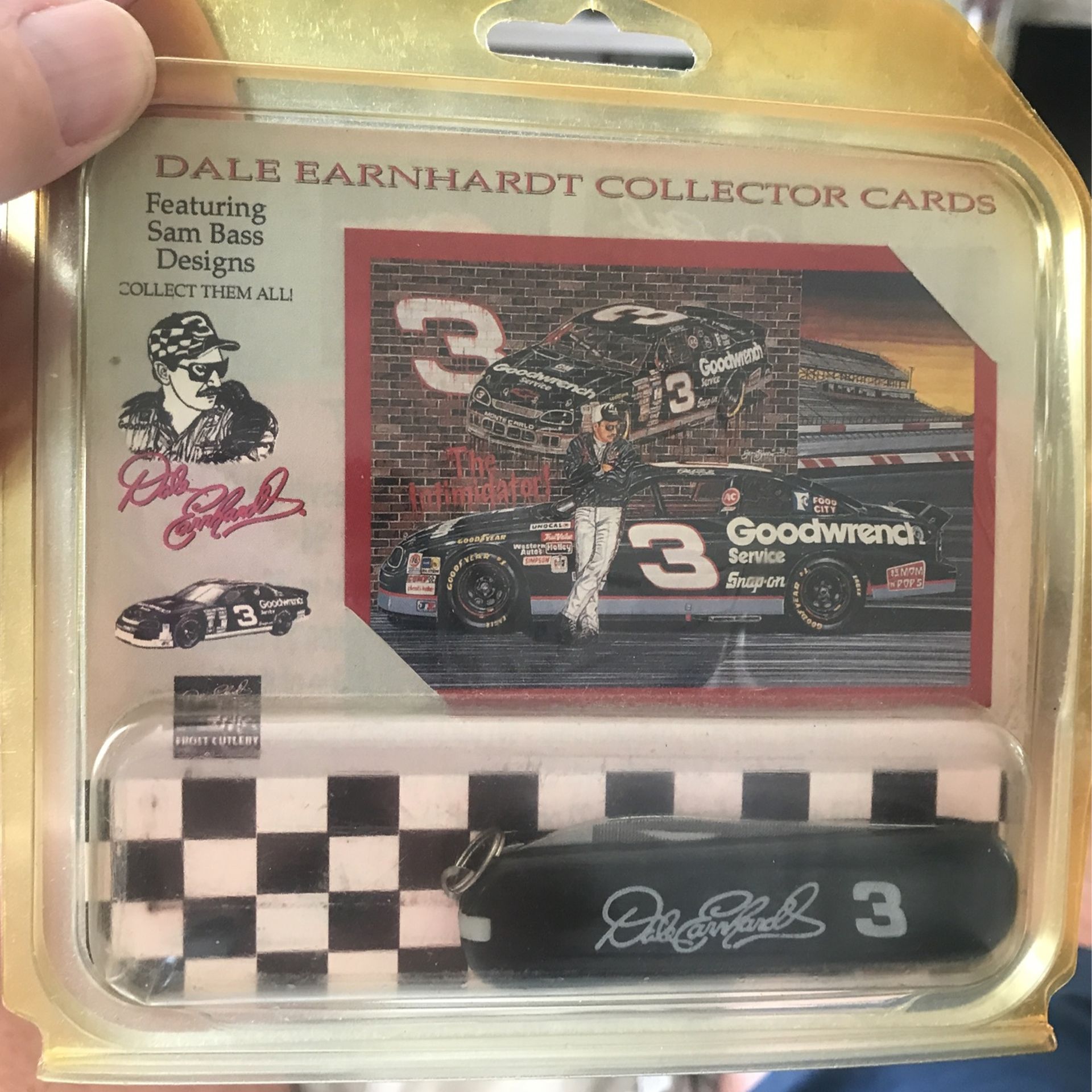 Dale Earnhardt Collectible Knife And Card