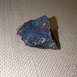 Azurite Malachite On Matrix Crystal Specimen 