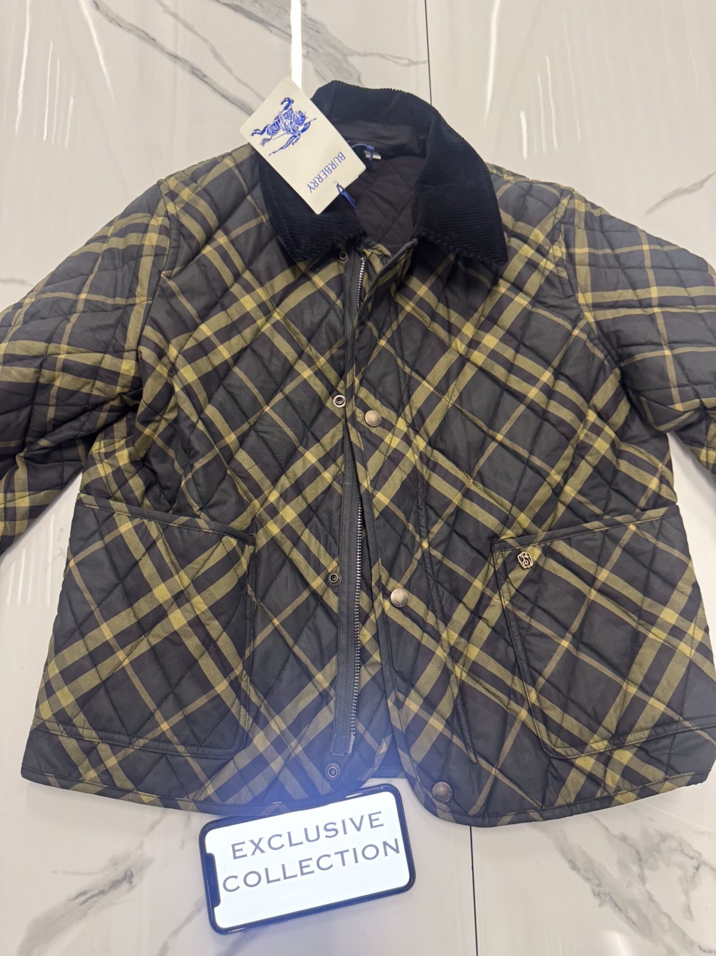 Green Burberry Womens Jacket