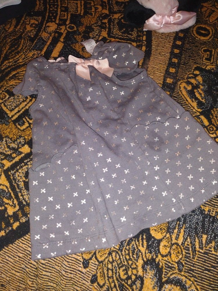 Army Green And Pink Dress