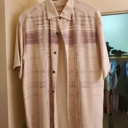 Tommy Bahama Men's Medium Original Fit Silk Shirt