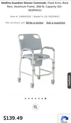 Medline Guardian Shower Commode on wheels