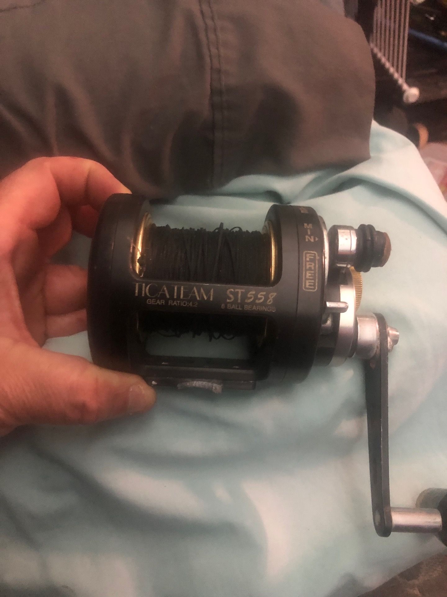 Tica team st558 conventional fishing reel.. read!!!!