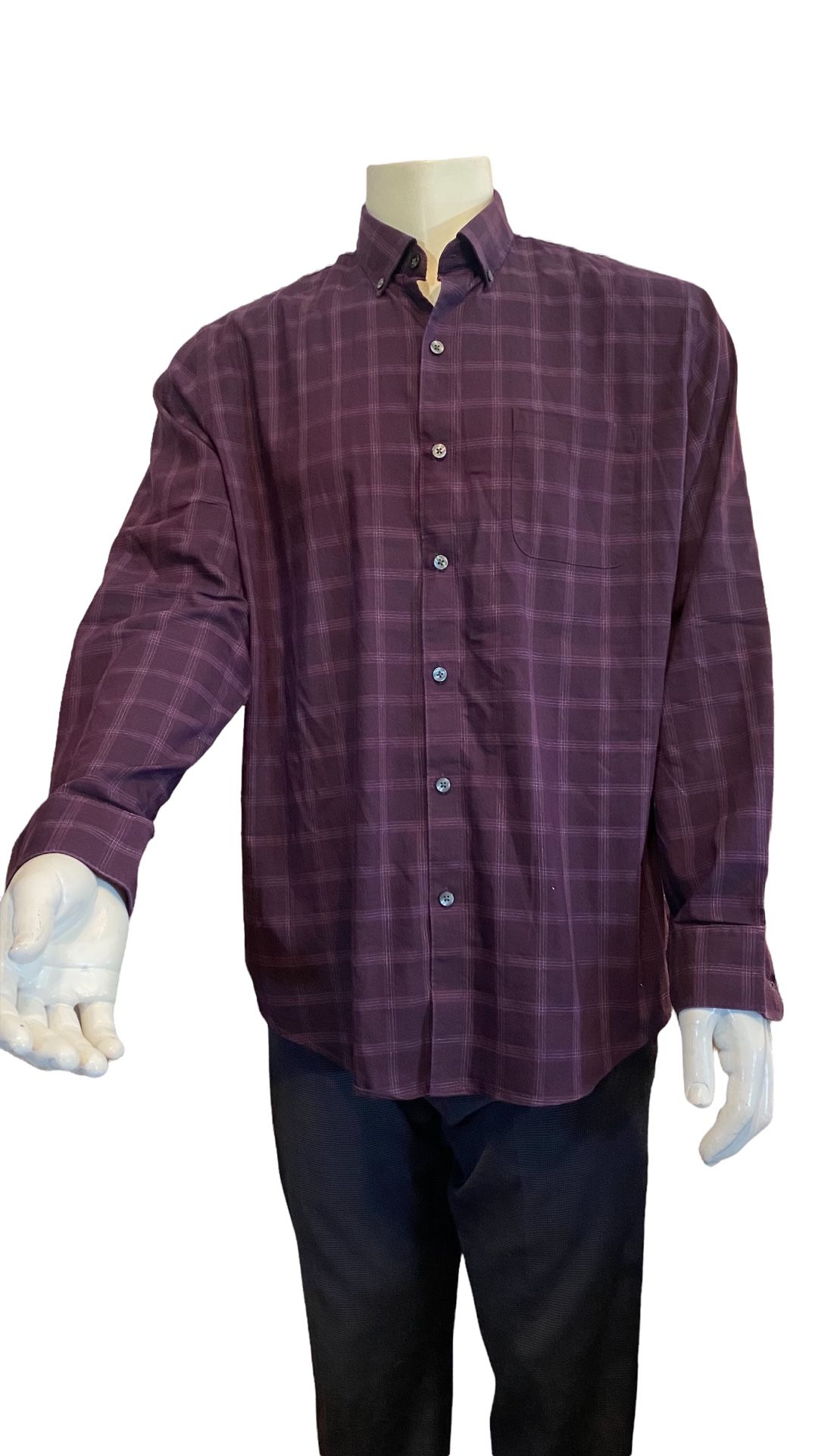 Van Heusen Flex Button Down Mens Size L