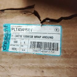 3 Crescent 4 Light Florescent Light Fixtures 