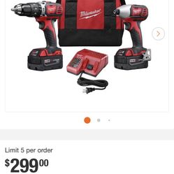 Milwaukee M18 Drill And Impact Combo 