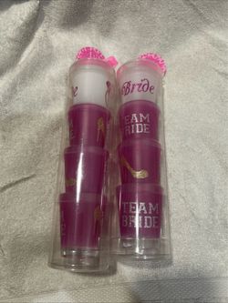 Eight teen bride shot glasses
