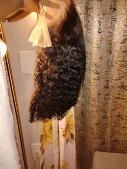 Short curly human wig