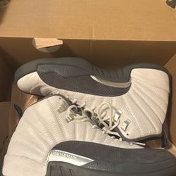 Air Jordan Retro 12 White/Gym Red-Dark Grey 