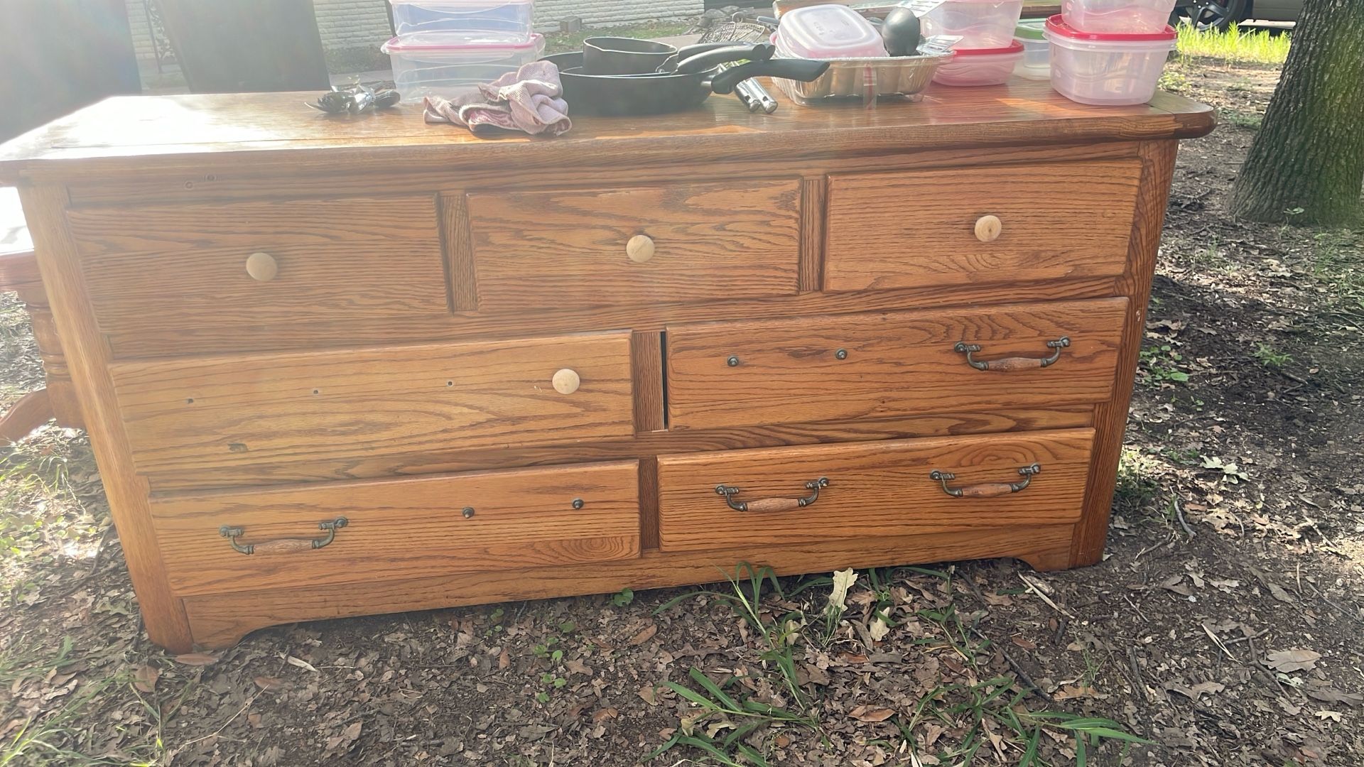 Antique Dresser 7 Drawers