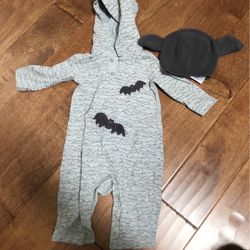 Bat Onesie And Beanie