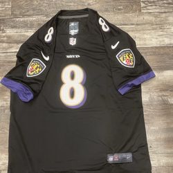 Lamar Jackson (all Sizes) black Baltimore Ravens football Jersey