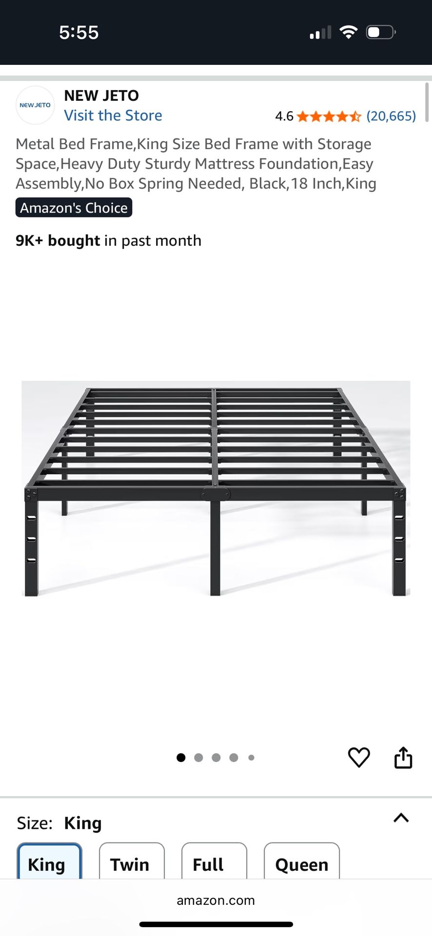 Jeto King Bed Frame