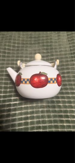 Vintage Reston Lloyd Enamel Tea Kettle
