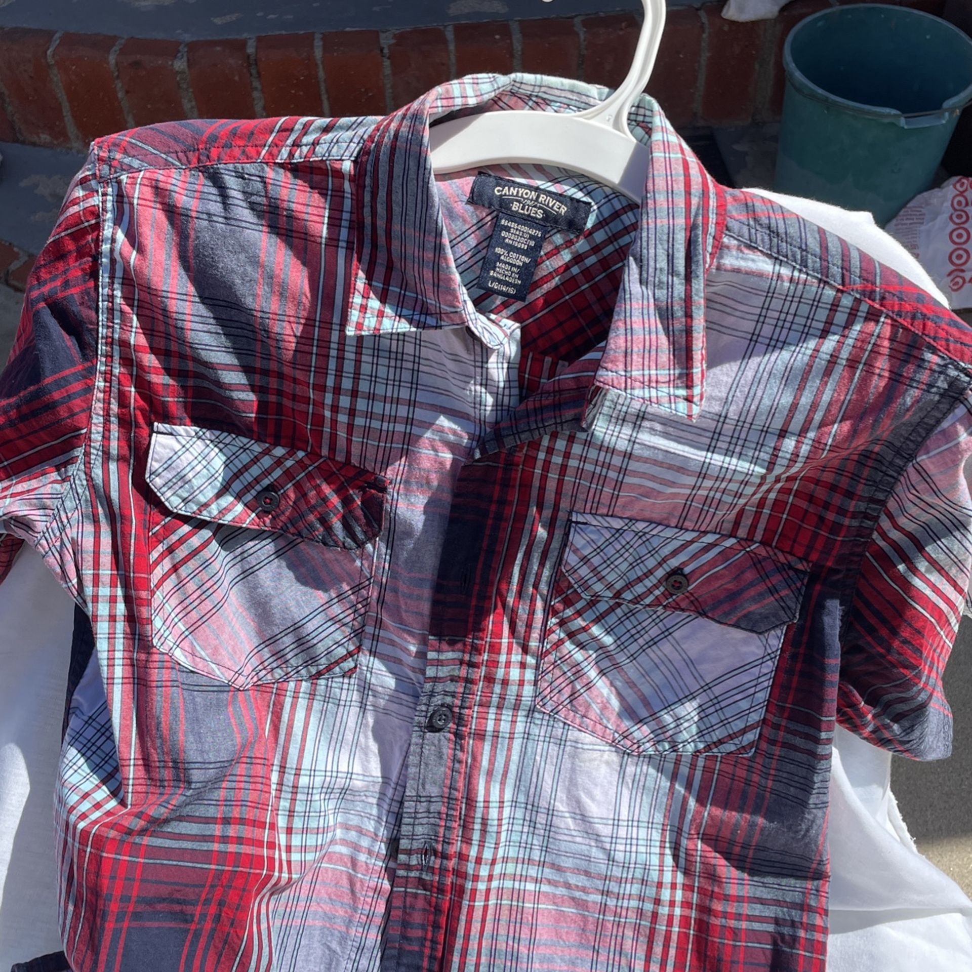  Plaid Boy's  Shirt