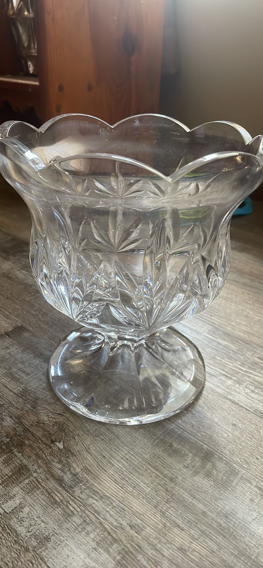 Tulip 🌷 Lead Crystal Glass vase Candy Bowl