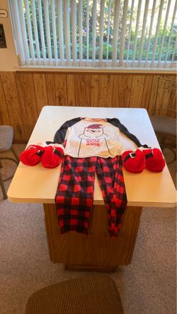 Pajamas and slippers