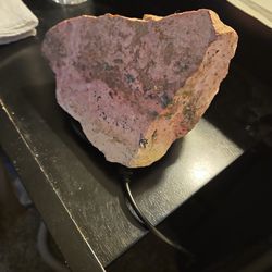 Pink Quartz With Silver Ore
