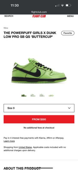 POWERPUFF GIRLS X DUNK LOW PRO SB QS “BUTTERCUP”