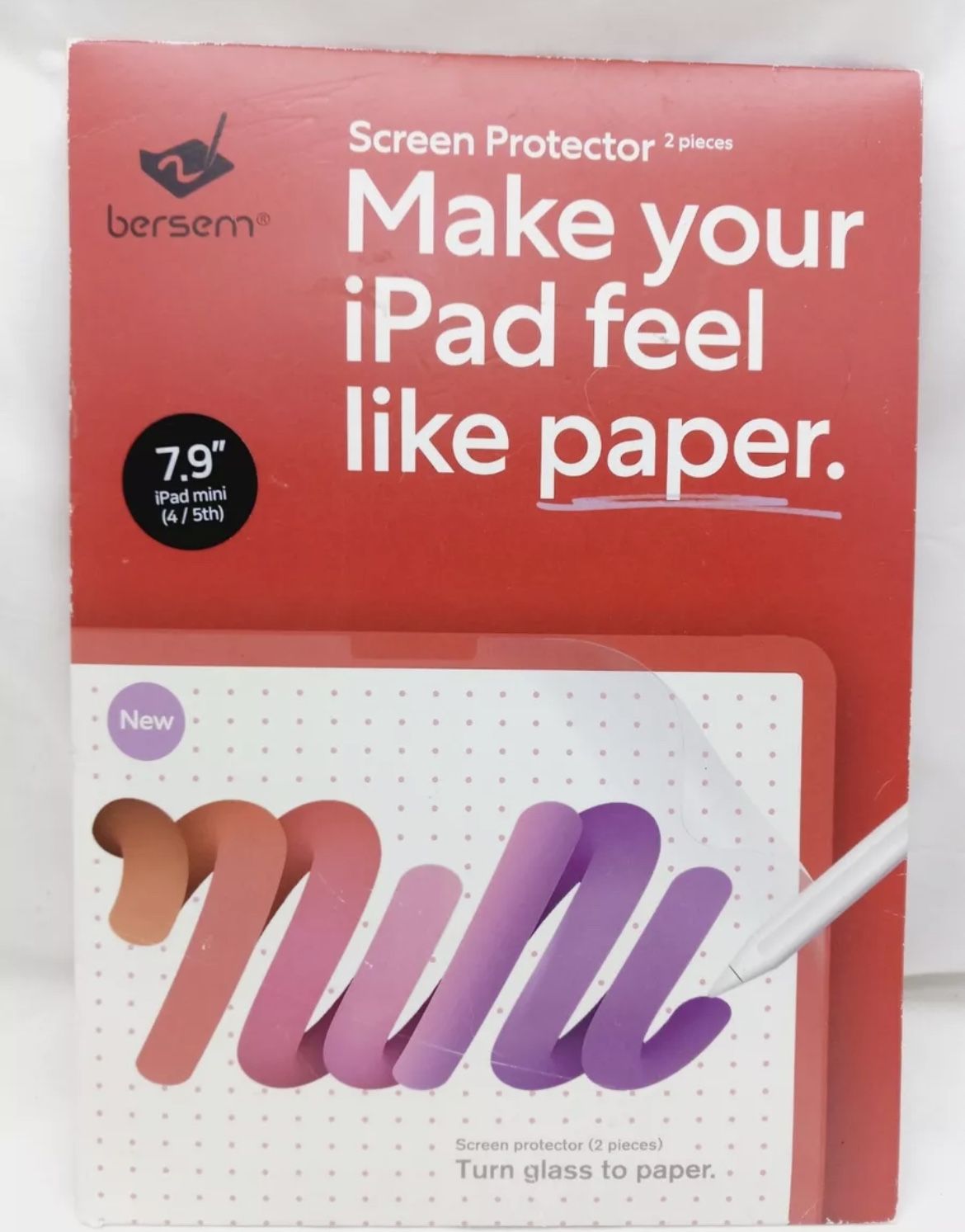 Berserm Paper Feel Screen Protector For iPad Mini 4th/5th Gen 7.9” 2 pieces