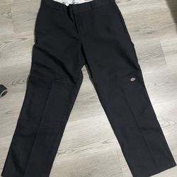 Black Dickes Regular Fit Pants 
