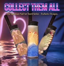 Custom Bic Graphic Lighter Feet Toe Art Smoke MUST GO