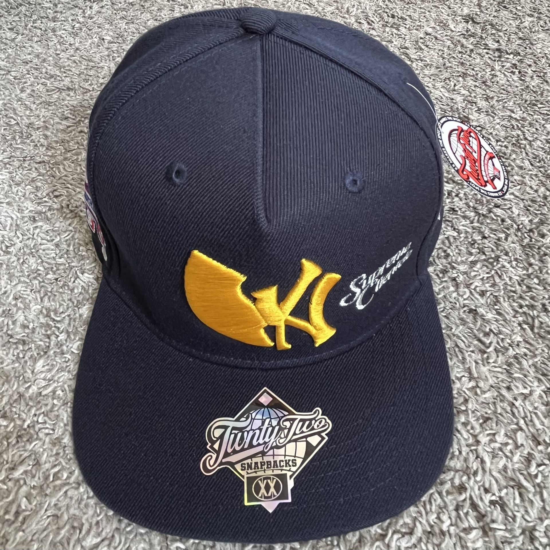 Wu-Tang Snapback New York Yankees Navy Blue Supreme Clientele Ghostface Killah