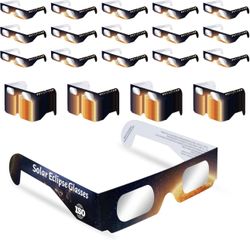 Solar Eclipse Glasses Approved 2024 - Eclipse Glasses CE and ISO Certified Safe Shades,
