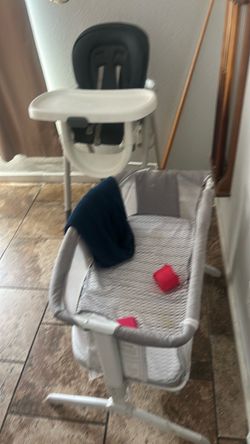 Bassinet and highchair