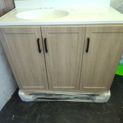 Vanity 36 In X 18 In Beige Glacier Bay 