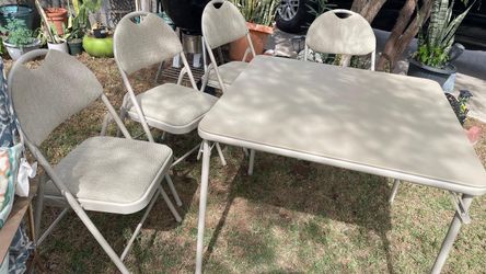 Cosco new condition folding in or out table set
