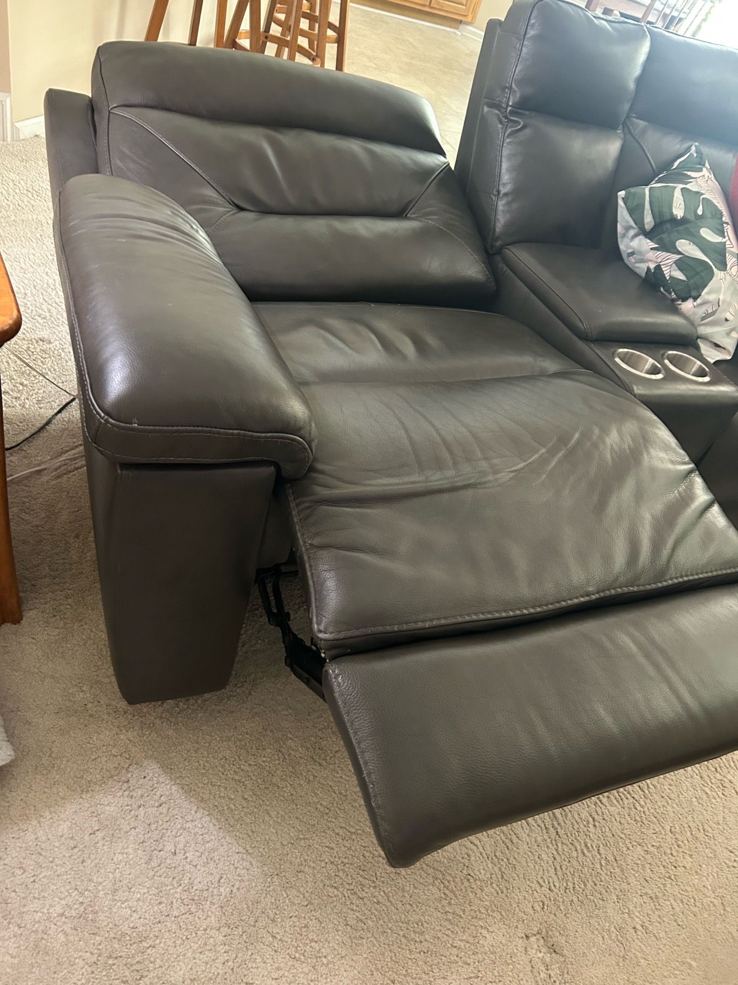 Leather Sectional couch