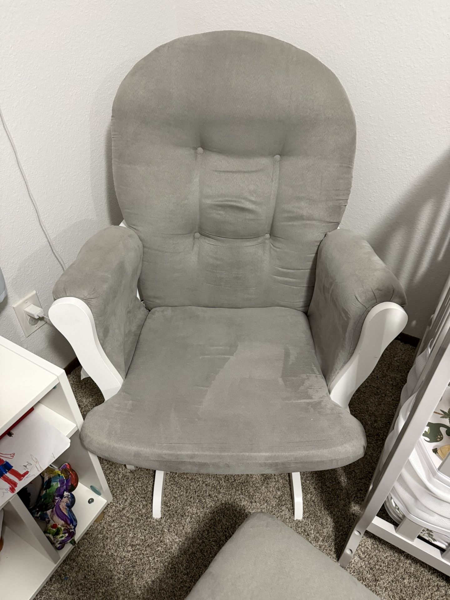 Grey Glider Chair
