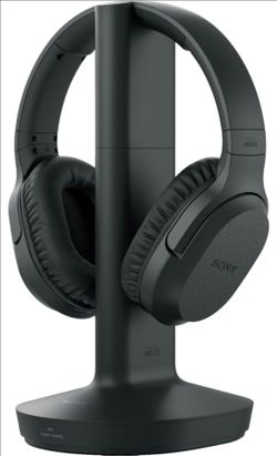 Sony WH-RF400 RF Wireless Stereo Over-Ear Headphones UHF for TV Black